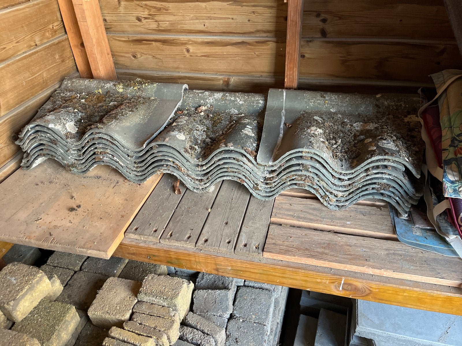 Gebruikte nok golfplaten voor diverse toepassingen, Ophalen, Overige materialen, Gebruikt, Minder dan 5 m²