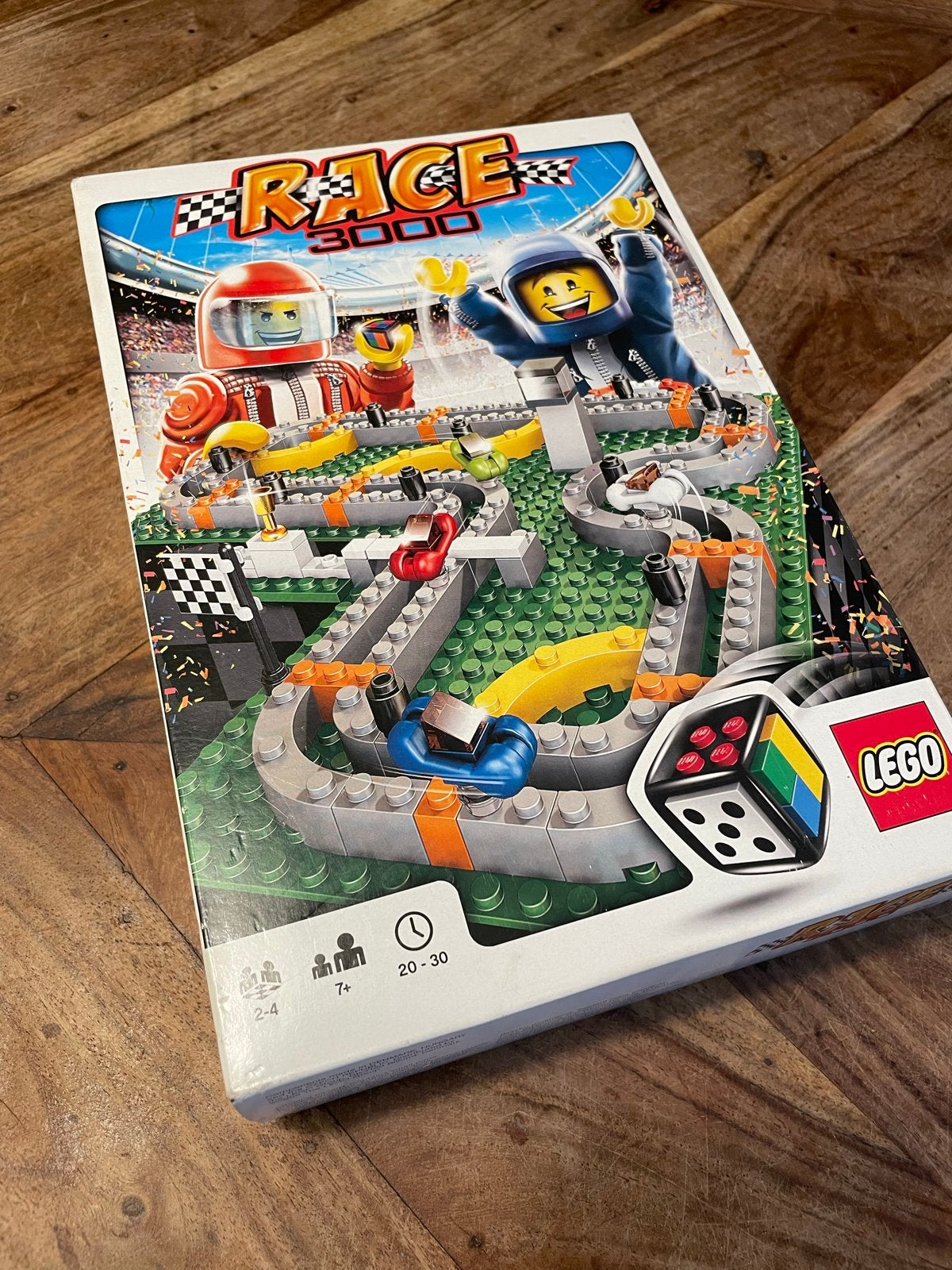 LEGO Race 3000 Bordspel uit 2009 - Compleet en Zo Goed als N, Ophalen of Verzenden, Zo goed als nieuw, Overige merken