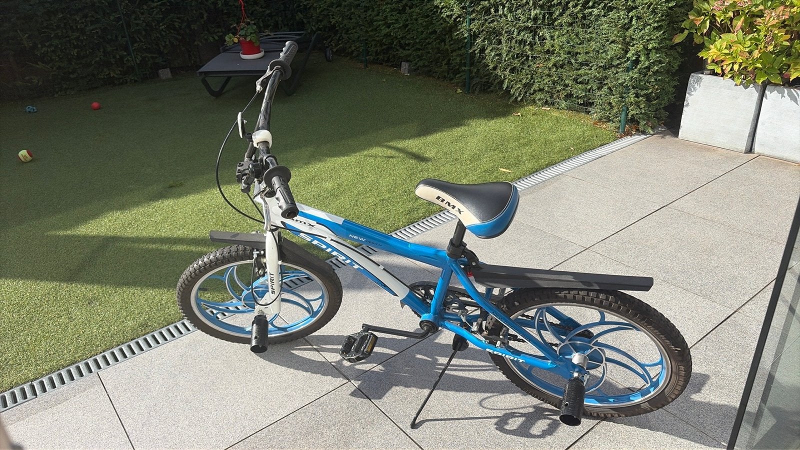 BMX Spirit - Blauw/Wit - Gebruikt, Ophalen, Gebruikt, 20 tot 24 inch