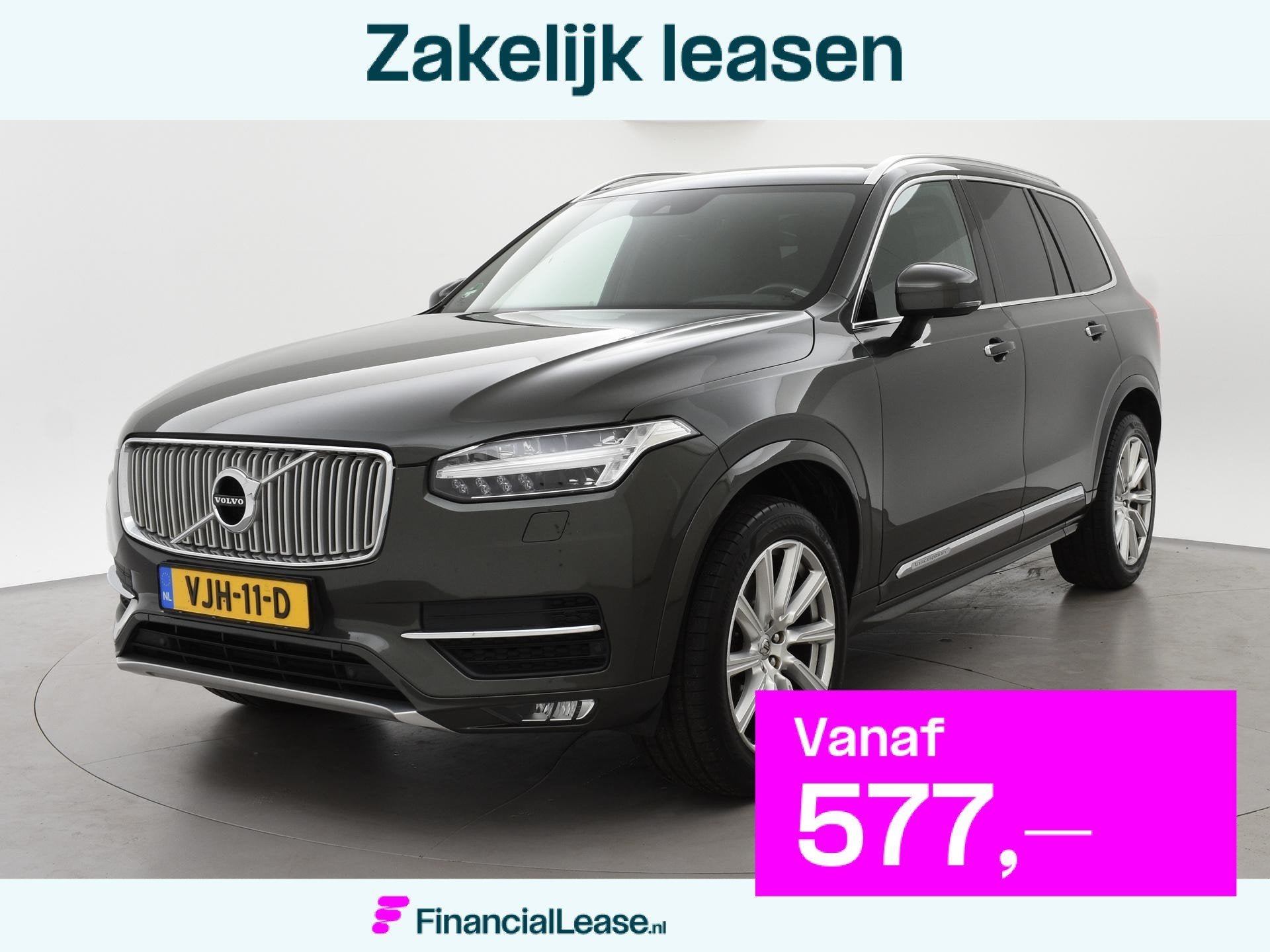 Volvo XC90 2.0 D5 AWD 235 PK AUT. GRIJS KENTEKEN INSCRIPTION, Gebruikt, Euro 6, 4 cilinders, 1969 cc