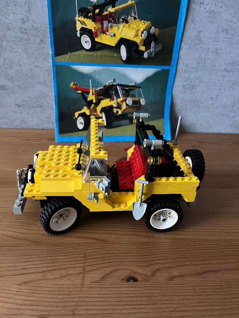 Lego Vintage Model Team 5510 Jeep en Kraanwagen, Kinderen en Baby's, Speelgoed | Duplo en Lego, Lego, Compleet, Ophalen of Verzenden