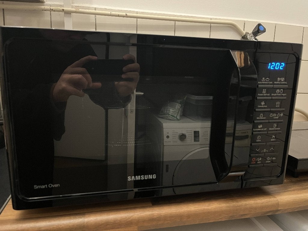 Samsung Smart Oven (combimagnetron) - Zwart, Witgoed en Apparatuur, Magnetrons, Ophalen, Combimagnetron, Hete lucht, Zo goed als nieuw