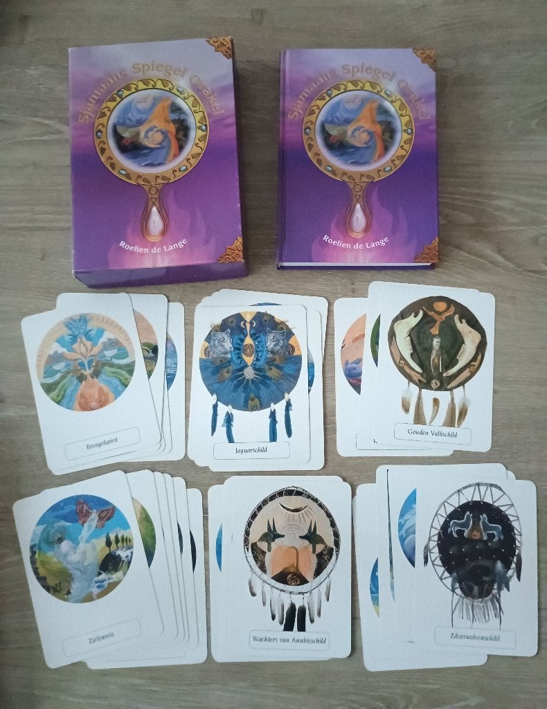 Sjamaans spiegel orakel - Roelien de Lange - 33 kaarten, Gelezen, Roelien de Lange, Tarot of Kaarten leggen, Overige typen