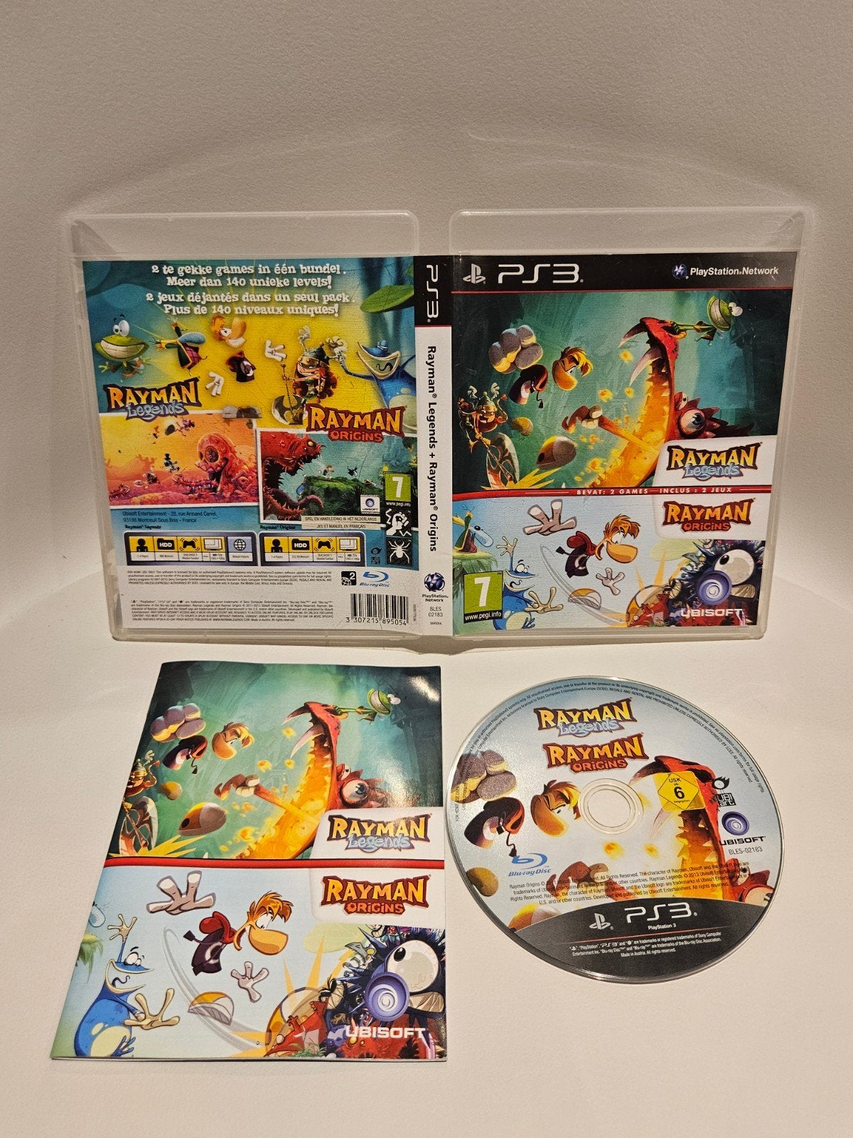 Rayman Legends / Rayman Origins PS3, Avontuur en Actie, Ophalen of Verzenden, Zo goed als nieuw, 3 spelers of meer