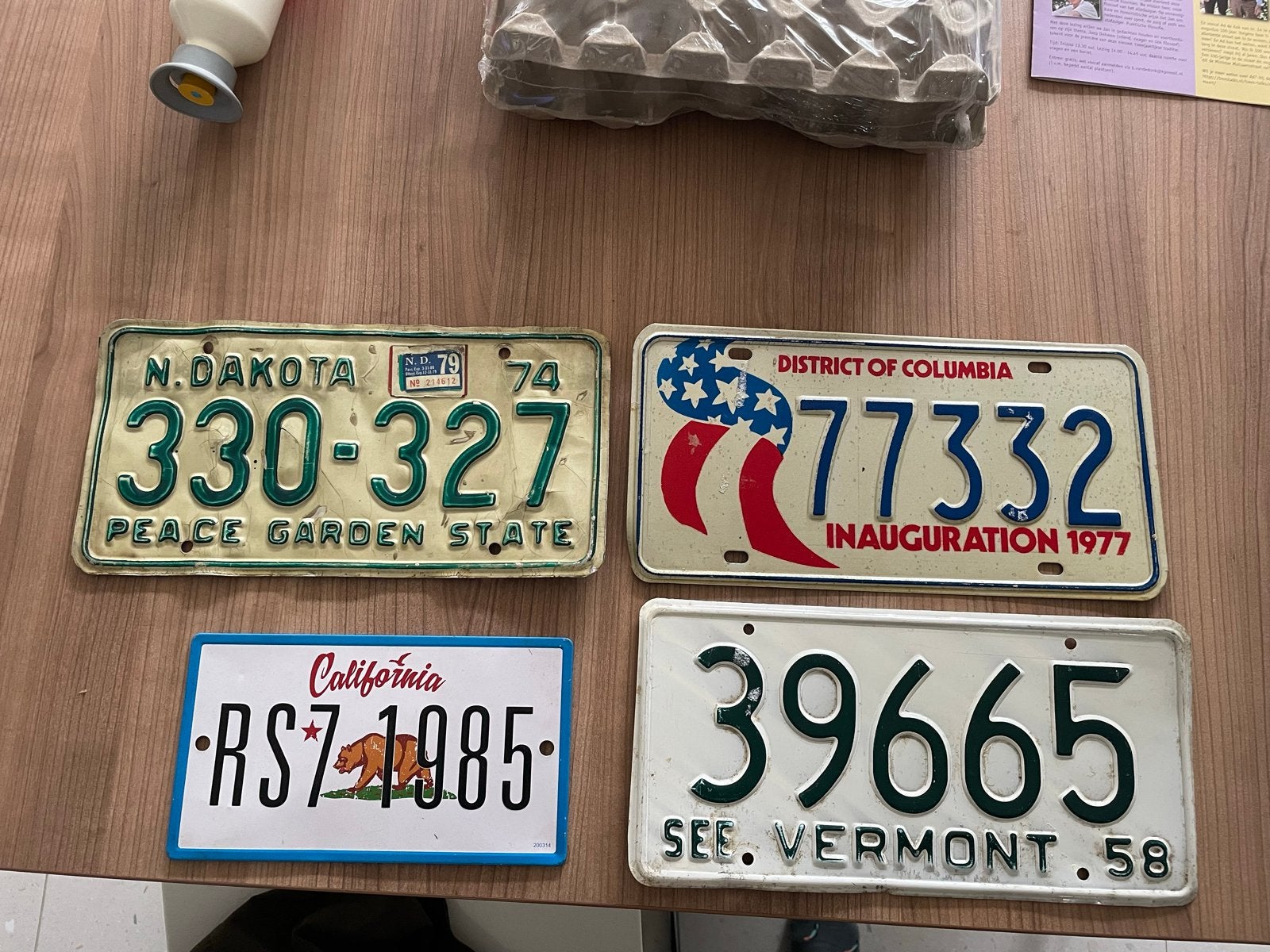 Diverse Amerikaanse nummerplaten, Verzamelen, Ophalen of Verzenden, Gebruikt, Auto's