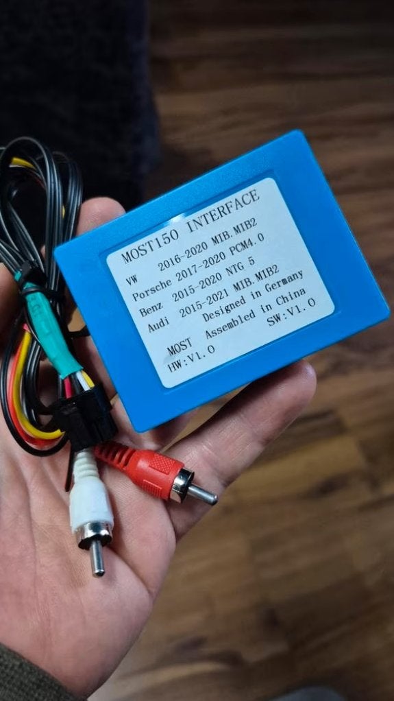 MOST150 Glasvezeladapter voor Audi/Mercedes/Porsche/VW/Volvo, Auto diversen, Ophalen of Verzenden, Zo goed als nieuw