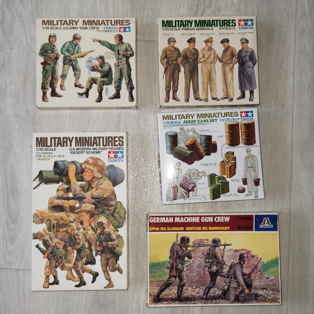 Militaire Miniature / accessoires kits - Tamiya & Italeri, Hobby en Vrije tijd, Ophalen of Verzenden, Zo goed als nieuw, 1:35 tot 1:50