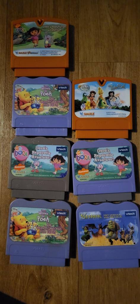 VTech V.Smile Spellen: Dora, Winnie de Poeh, Tinkerbell, Shr, 1 speler, Ophalen of Verzenden, Avontuur en Actie, Vanaf 3 jaar