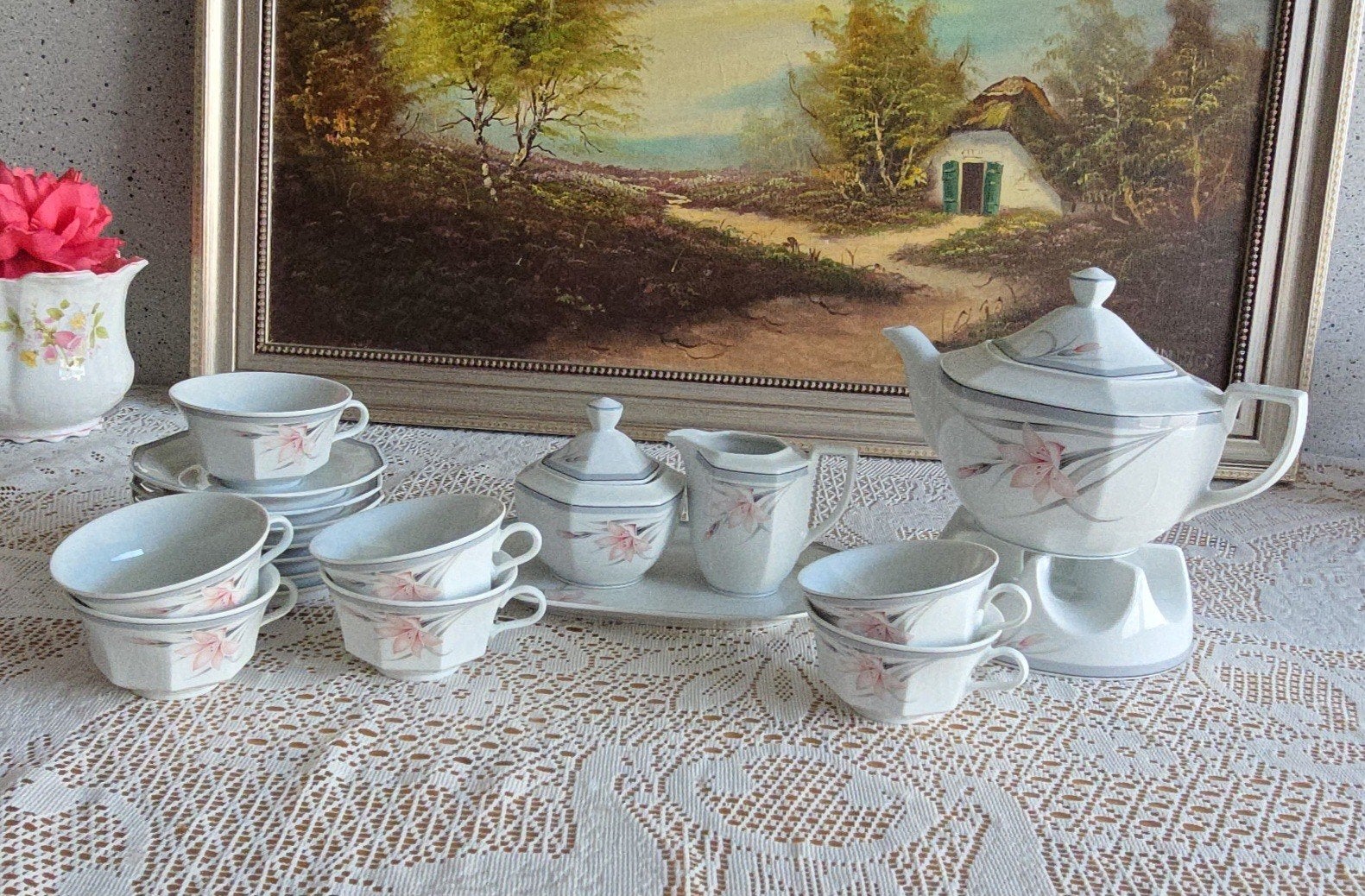 Bavaria theeservies met theepot, suikerpot en melkkan, Ophalen, Overige merken, Klassiek, Zo goed als nieuw