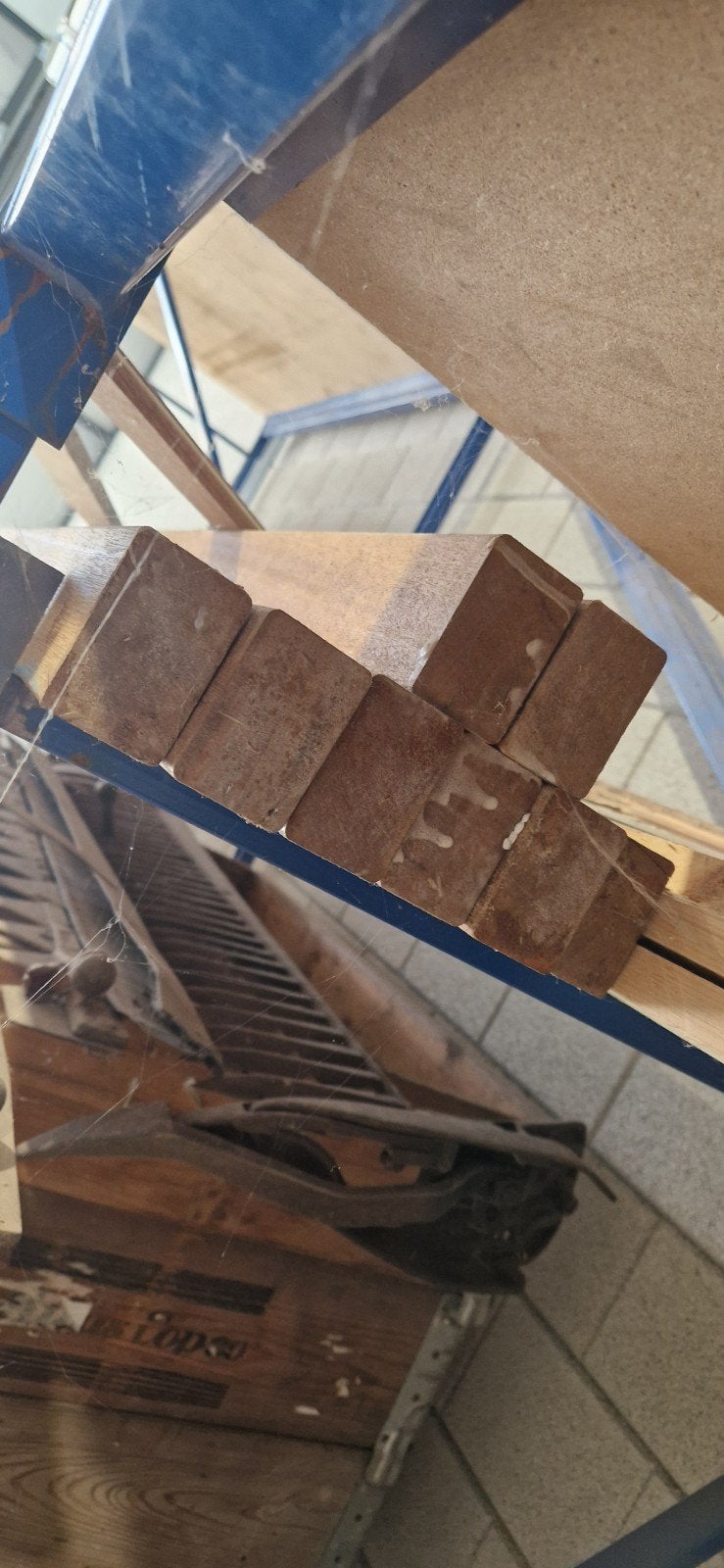 Hardhouten balken 5x7 cm, 8 stuks, 5 meter lang, Doe-het-zelf en Verbouw, Hout en Planken, Ophalen, Gebruikt, Balk, Overige houtsoorten