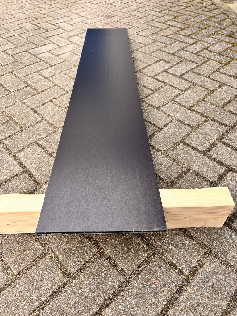 Keralite boeidelen zwart met nerf Ral 9005, Doe-het-zelf en Verbouw, Ophalen, Minder dan 25 mm, Nieuw, 200 tot 250 cm