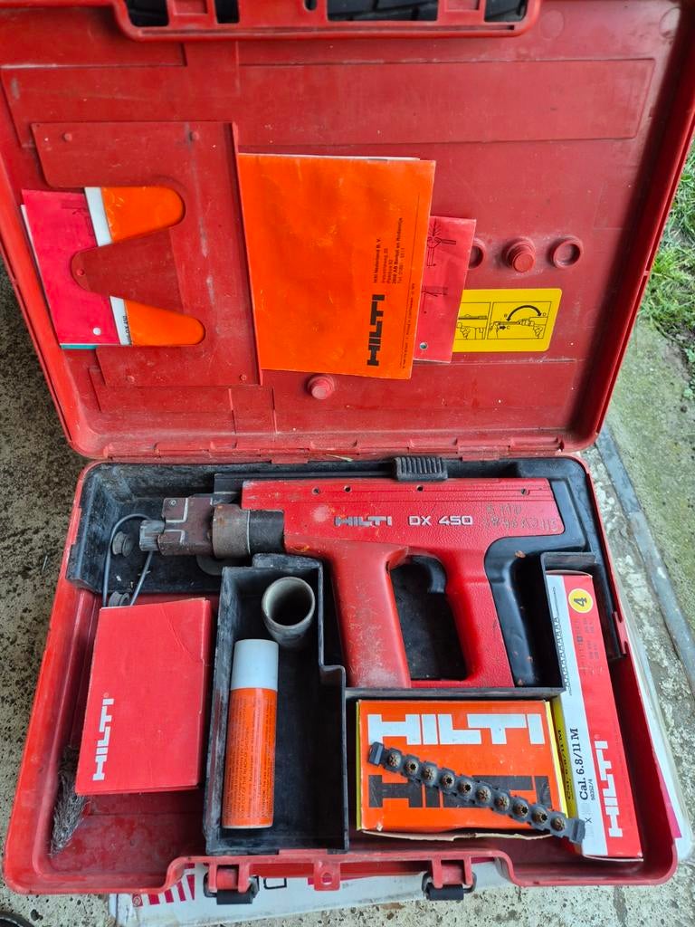 Hilti DX 450 Schiethamer in Koffer - Gebruikt, Ophalen of Verzenden, Gebruikt