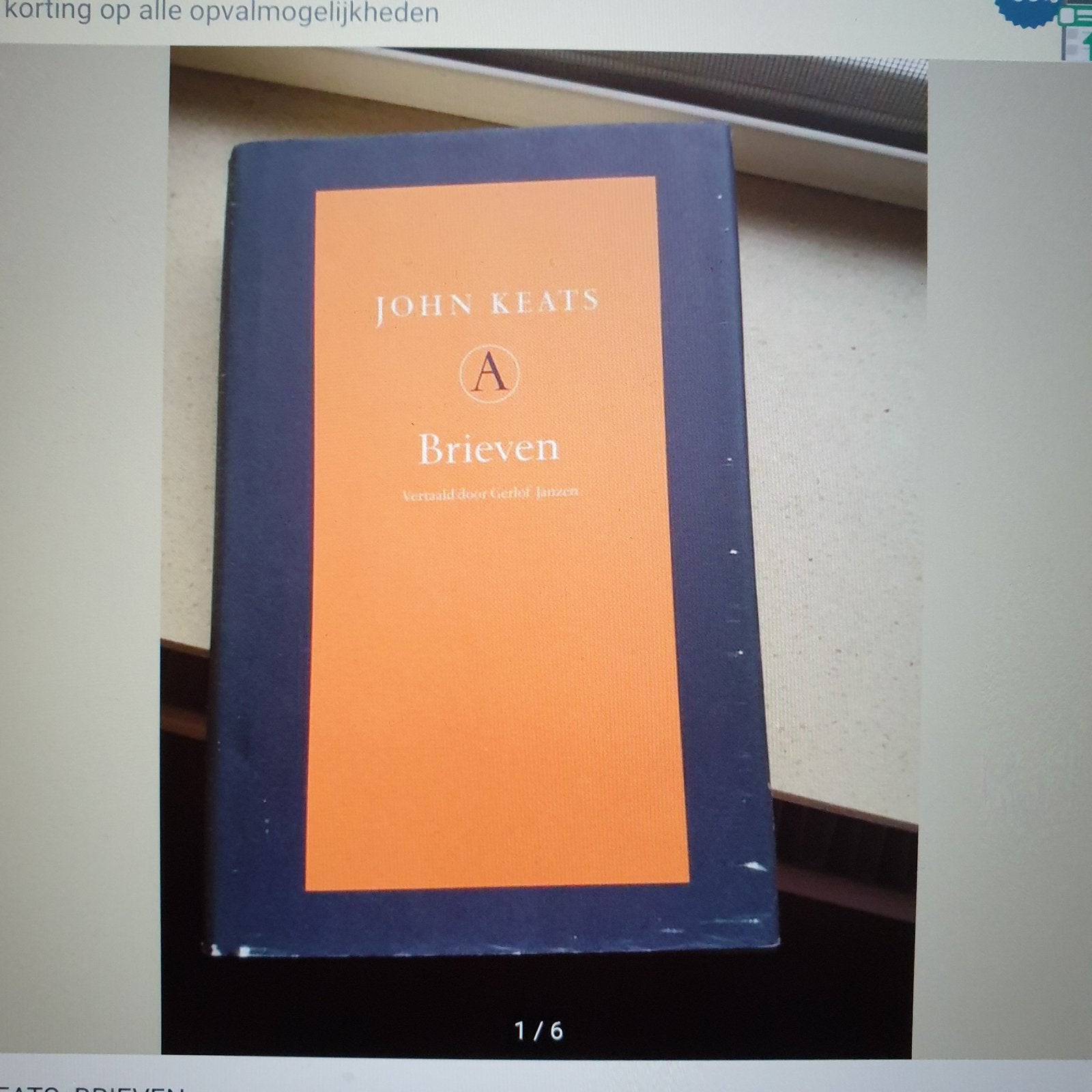 JOHN KEATS.  BRIEVEN, Ophalen of Verzenden, Gelezen