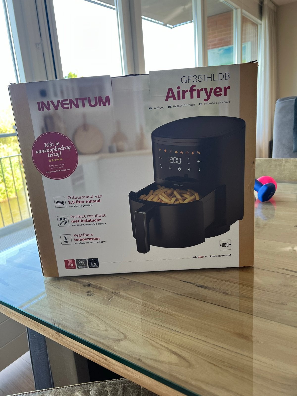 Inventum GF351HLDB Airfryer - Nieuw in doos € 39,99