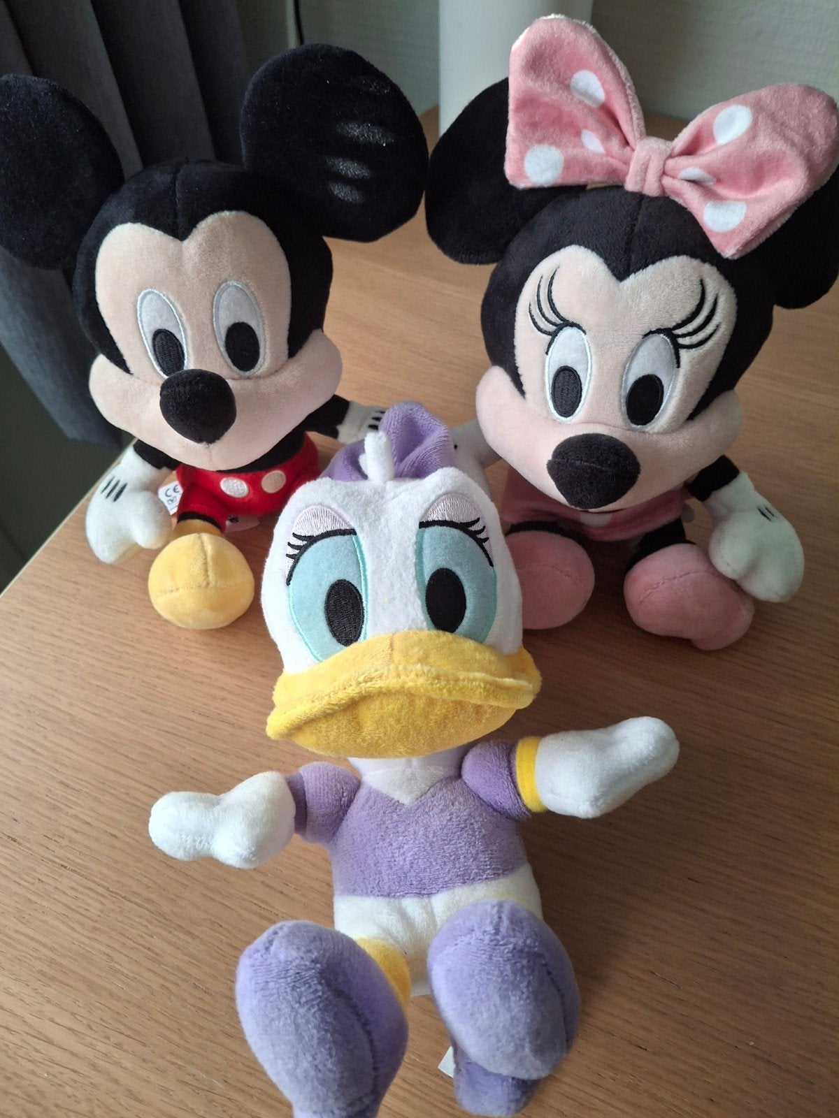 Disney Knuffels: Mickey, Minnie en Katrien Duck, Ophalen, Muis, Disney, Zwart