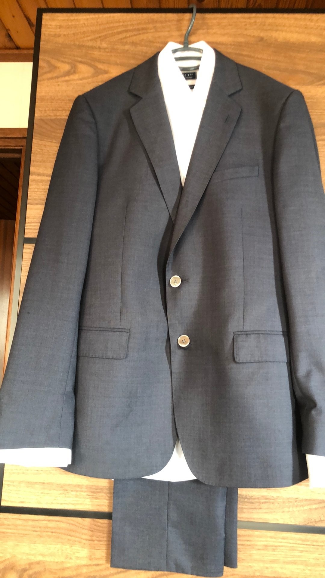 Heren pak, Ophalen, Zo goed als nieuw, Maat 48/50 (M), Blauw