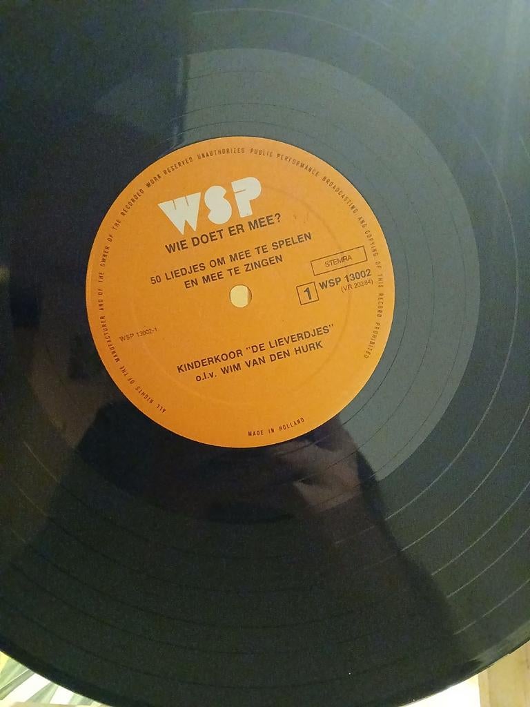 WSP Wie Doet Er Mee? Kinderkoor De Lieveerdjes LP, Ophalen of Verzenden