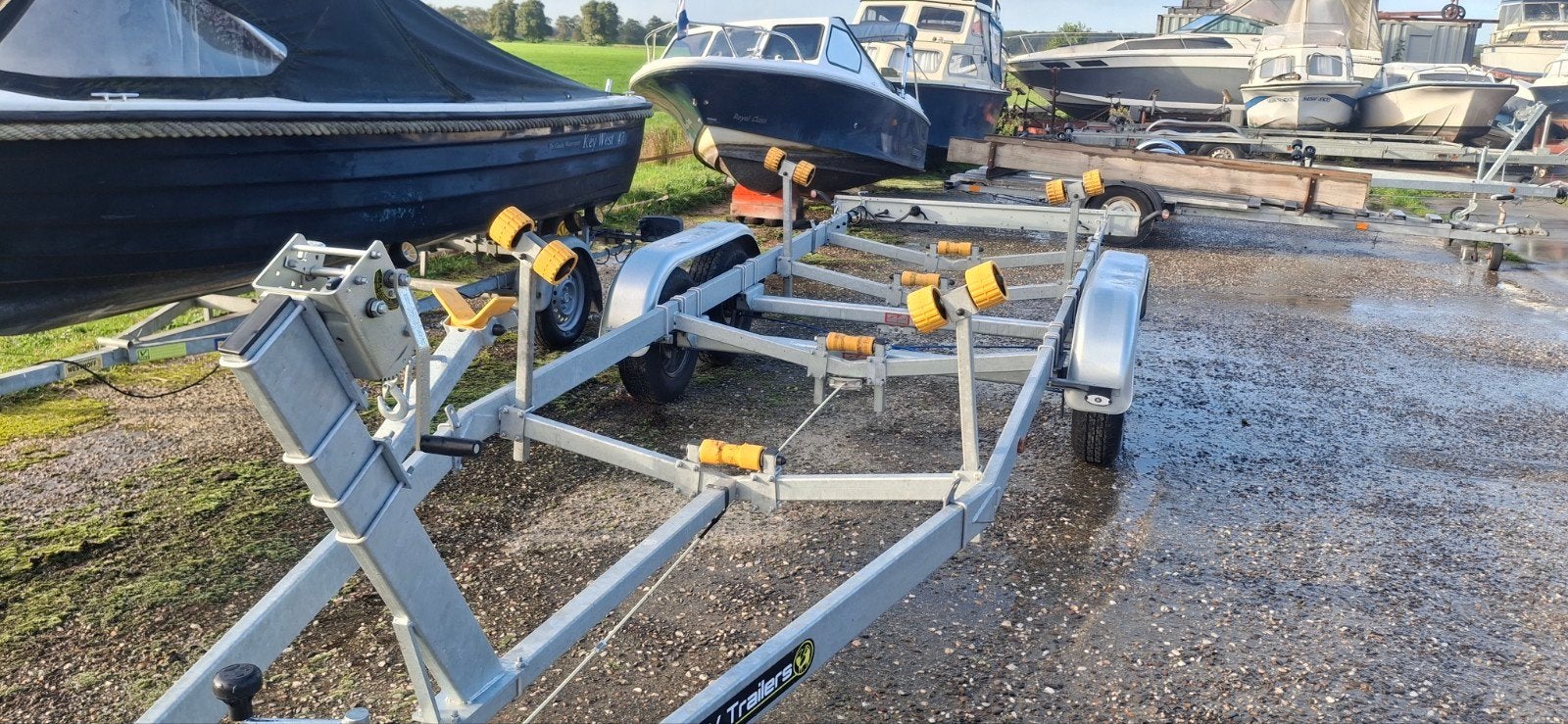 HDV MARLIN 2700 kg trailer voor sloep of anders als nieuw, 1500 tot 3000 kg, Sloepentrailer, 6 tot 9 meter, Ophalen of Verzenden