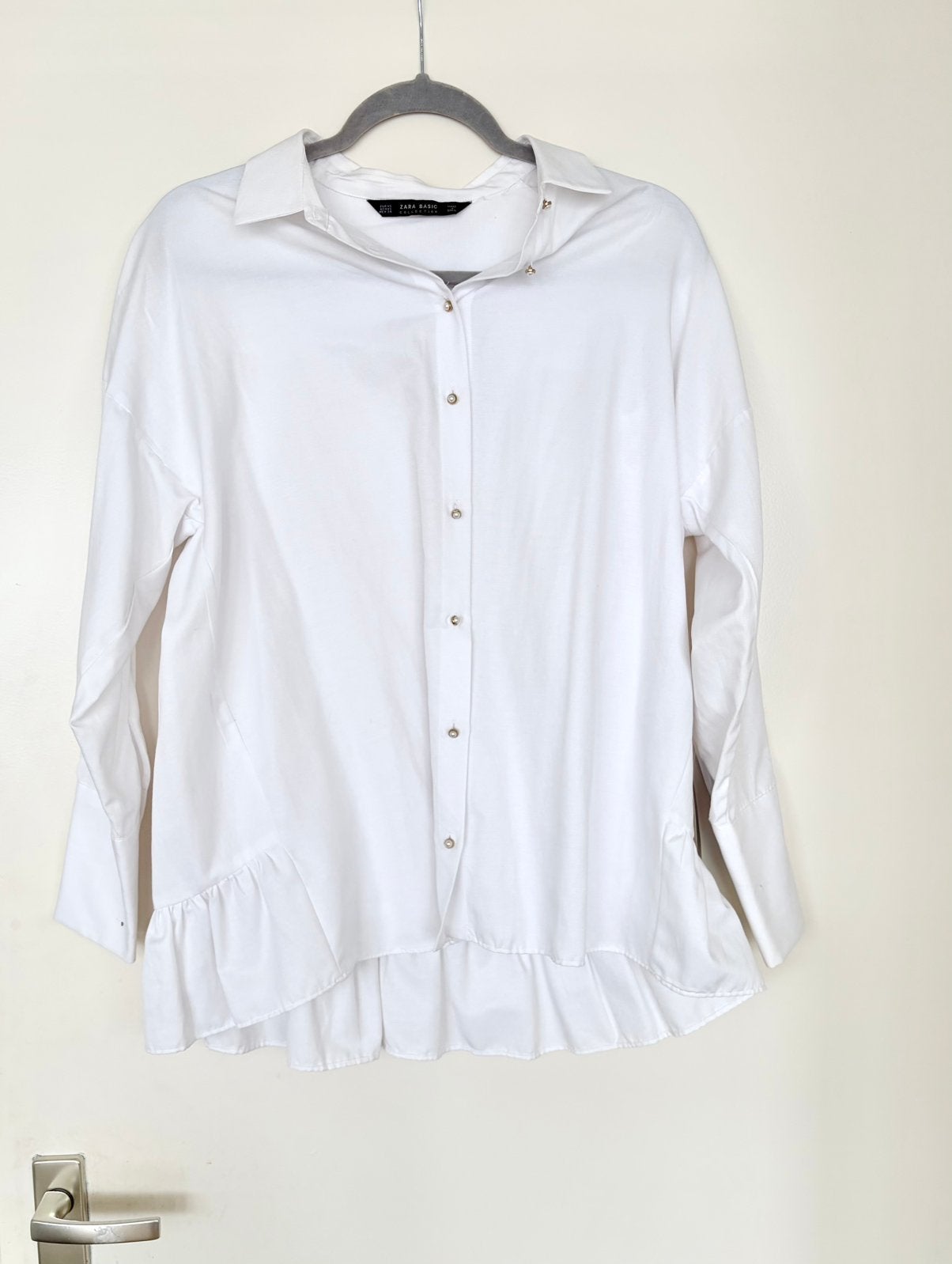 Nieuw witte blouse Zara, Kleding | Dames, Blouses en Tunieken, Ophalen of Verzenden, Nieuw, Maat 34 (XS) of kleiner, Wit
