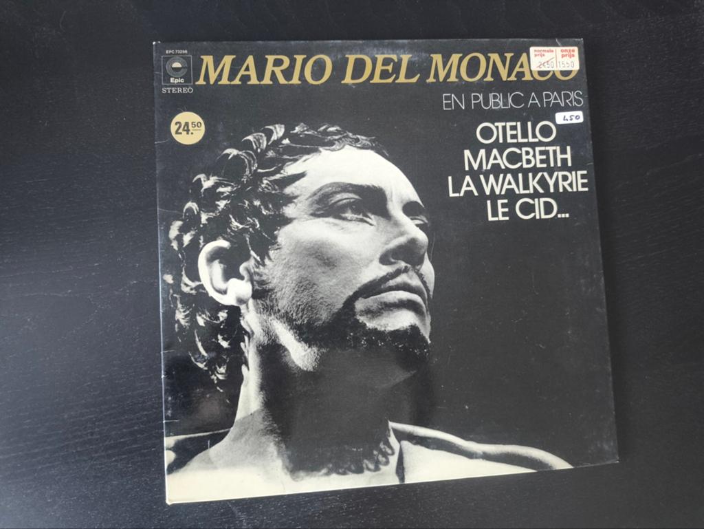 Mario del Monaco en public a Paris lp, Ophalen of Verzenden, Zo goed als nieuw