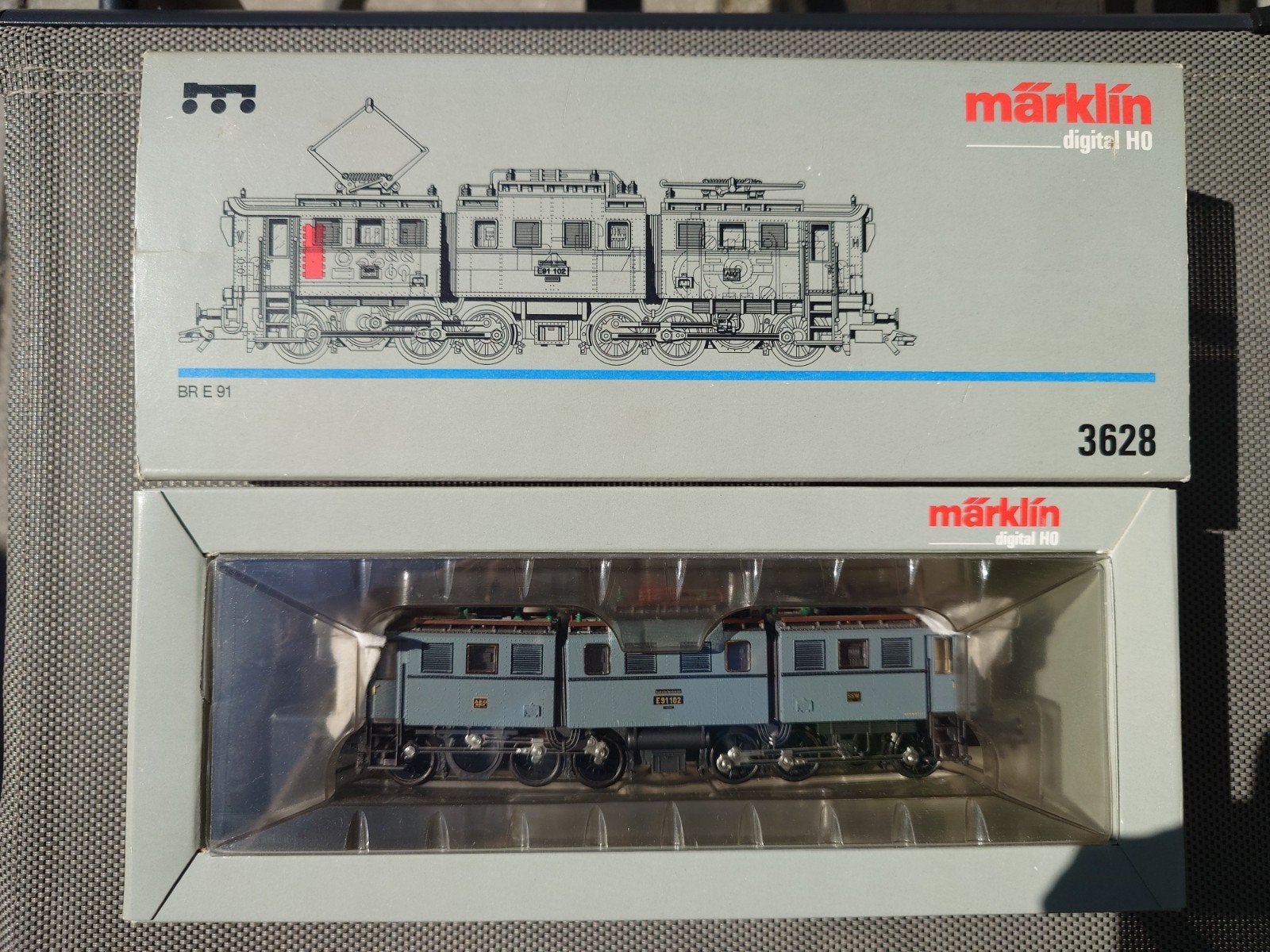 Märklin 3628 BR E 91 Locomotief - Digitaal H0, Ophalen, Wisselstroom, Locomotief, Nieuw