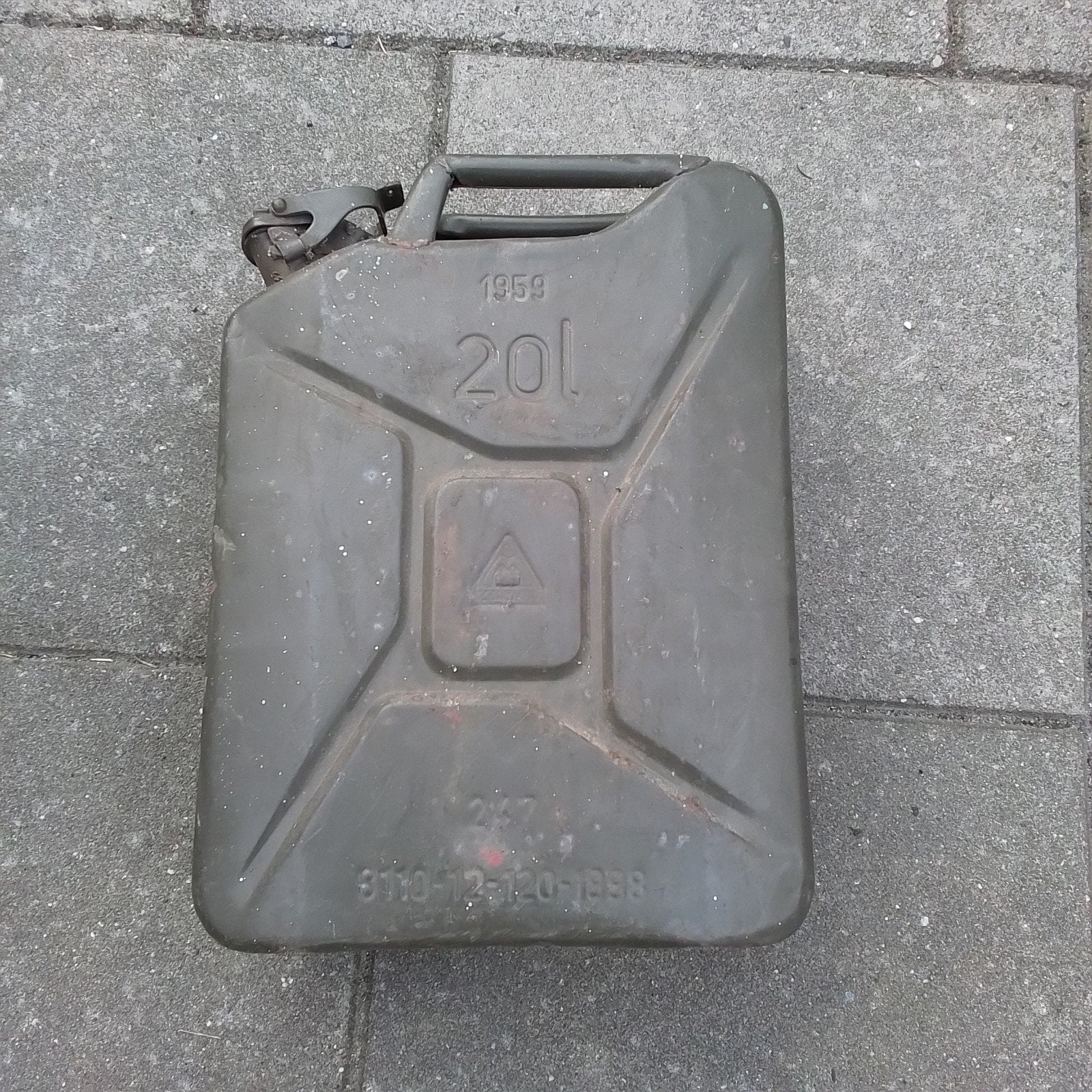 Jerrycan 20 l, Ophalen of Verzenden, Landmacht, Nederland