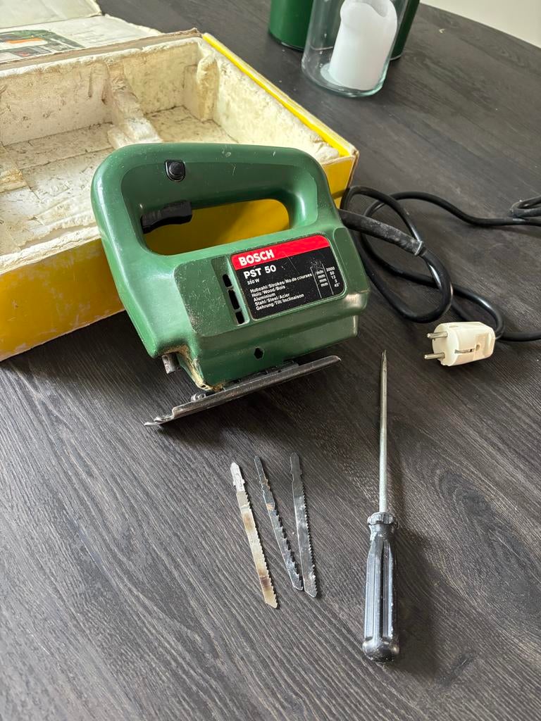 Bosch PST50 350W Decoupeerzaag in Originele verpakking, Doe-het-zelf en Verbouw, Gereedschap | Zaagmachines, Ophalen, Gebruikt