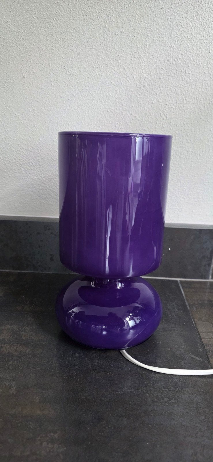 Ikea Lykta jaren 90 glazen lampje. In nette staat en met led, Huis en Inrichting, Lampen | Tafellampen, Ophalen of Verzenden, IKEA
