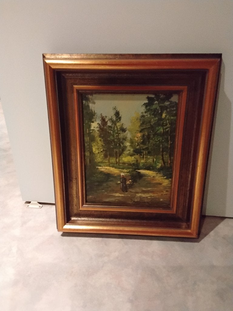 Landschap, Antiek en Kunst, Ophalen, Doek, Landschap, Klassiek