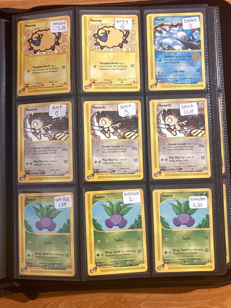 Pokemon Expedition Base Set kaarten (Deel 2), Ophalen of Verzenden, Gebruikt, Meerdere kaarten