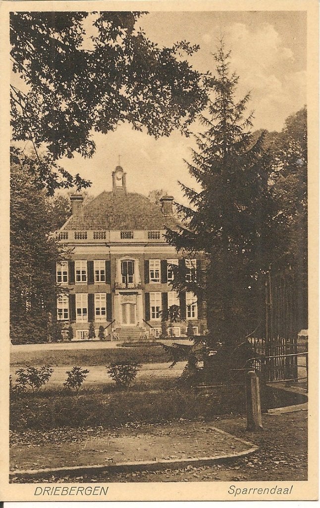 Oude Ansichtkaart Driebergen Sparrendaal, Ophalen of Verzenden, 1920 tot 1940, Ongelopen, Utrecht