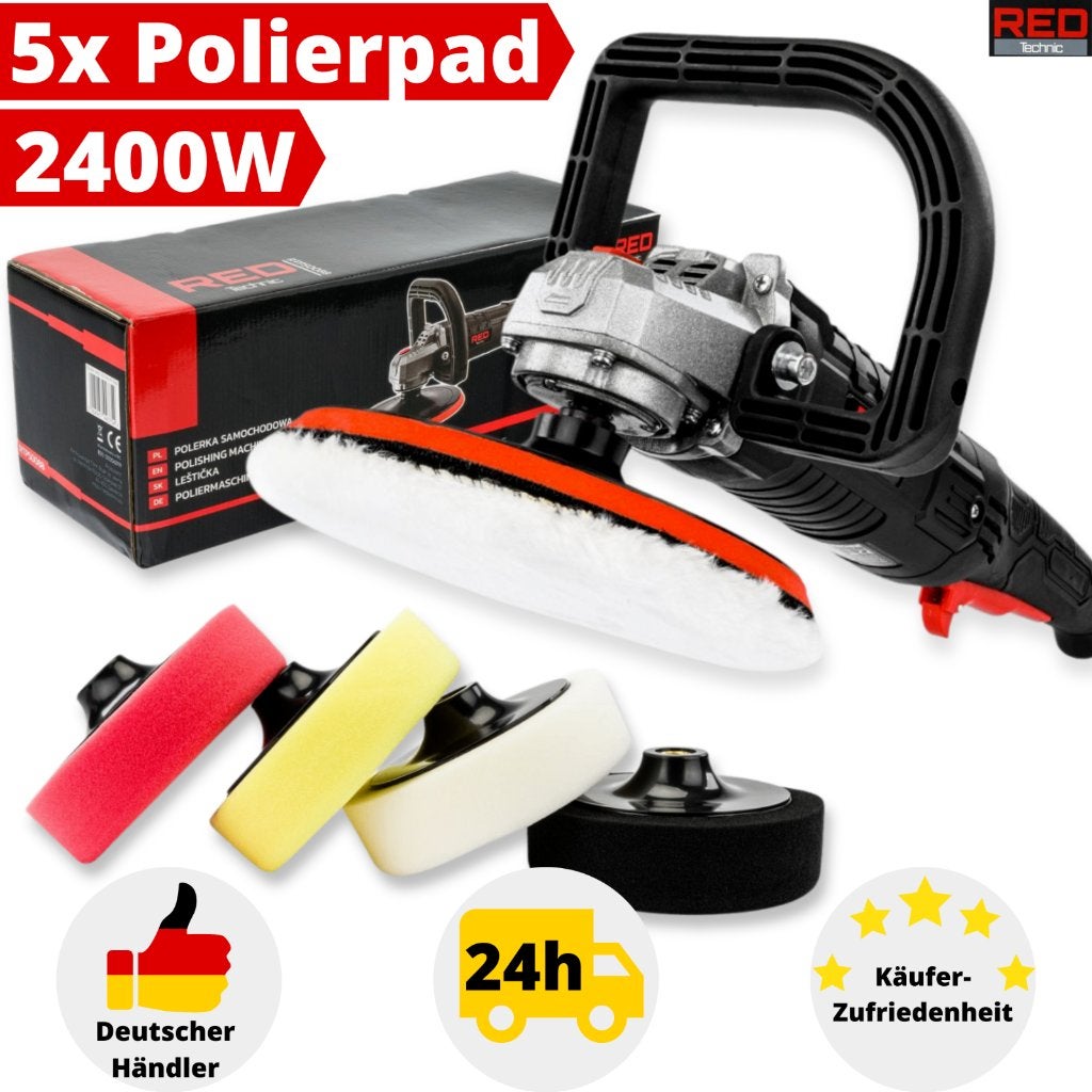Profi 6-Traps Excentrische Polijstmachine. 5 polijstschijven, Ophalen of Verzenden, Nieuw