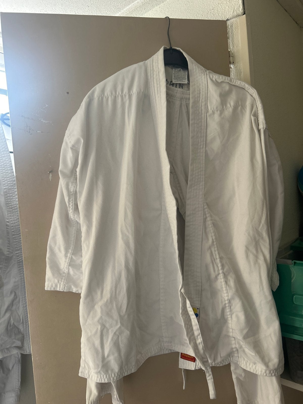 Karate pak maat 150, Gebruikt, Vechtsportpak, Maat L, Ophalen of Verzenden