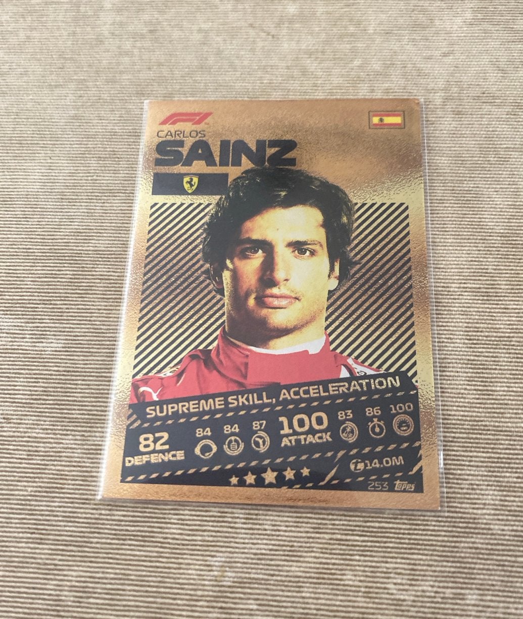 Carlos Sainz Topps Turbo Attax 2021 F1 kaart, Ophalen of Verzenden, Zo goed als nieuw, Losse kaart