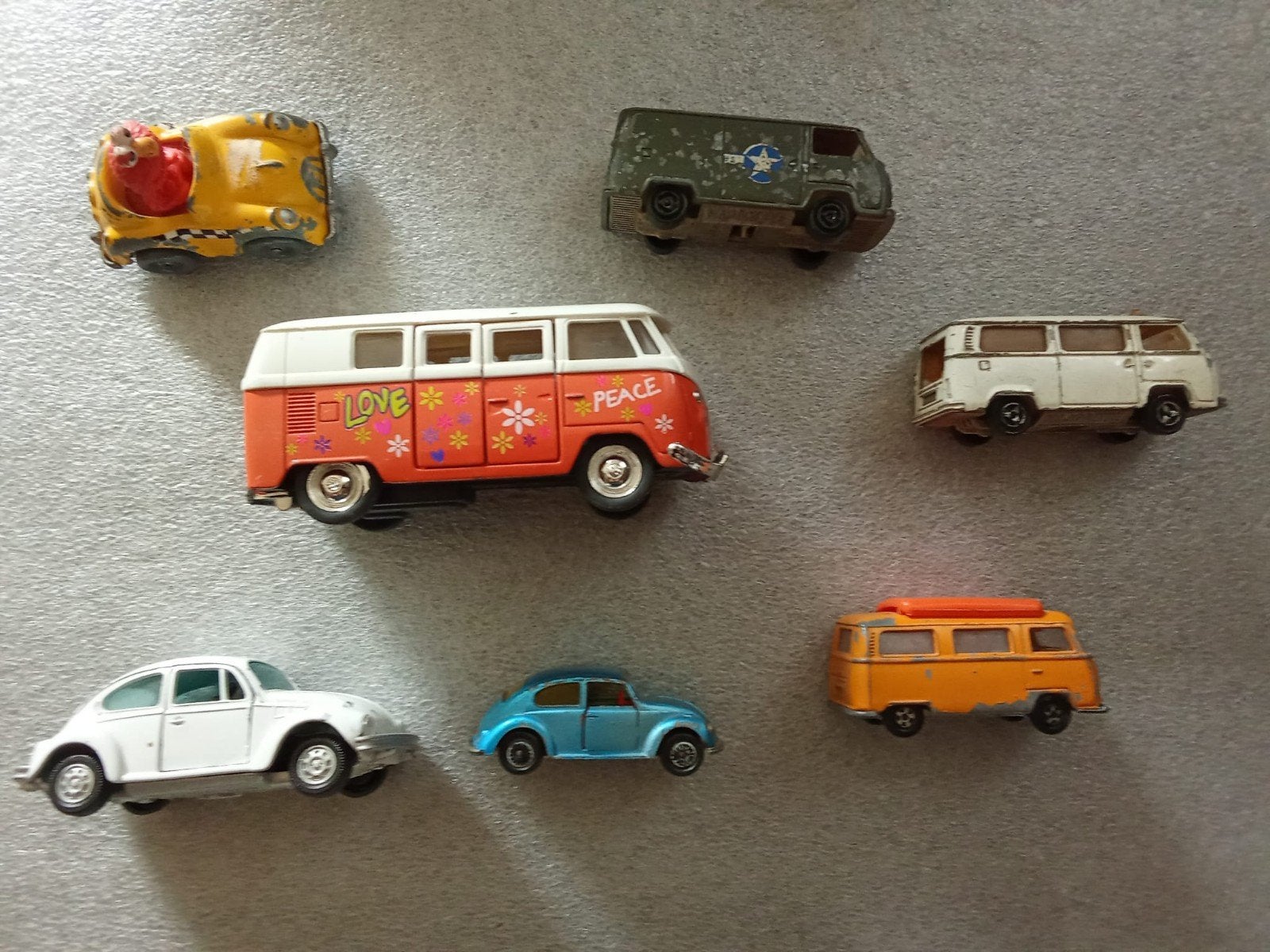 7 Vintage Volkswagen Auto's - Speelgoed en Verzamelobjecten, Ophalen of Verzenden, Gebruikt