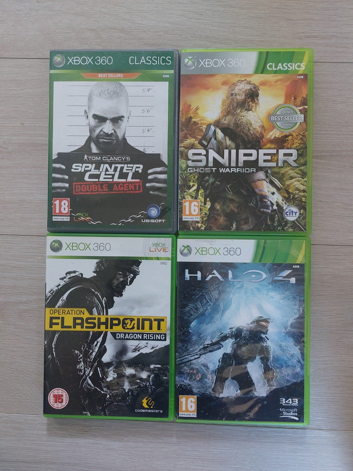 Xbox 360 Games: Splinter Cell, Sniper, Flashpoint, Halo 4, Shooter, Ophalen of Verzenden, Zo goed als nieuw, 3 spelers of meer
