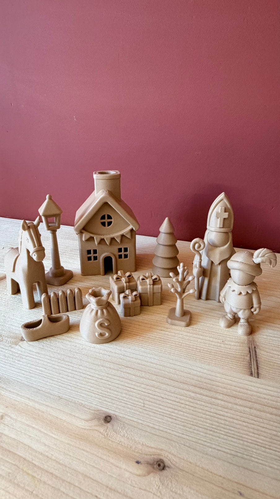 Sinterklaas dorpje | 3d geprint, Ophalen of Verzenden, Zo goed als nieuw