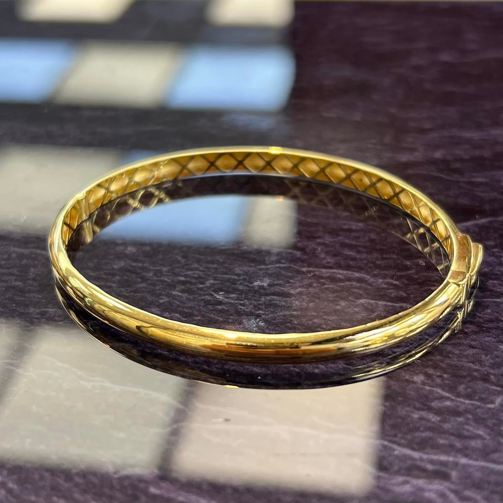 18 karaat gouden slavenarmband prachtig model, Ophalen of Verzenden, Zo goed als nieuw, Goud