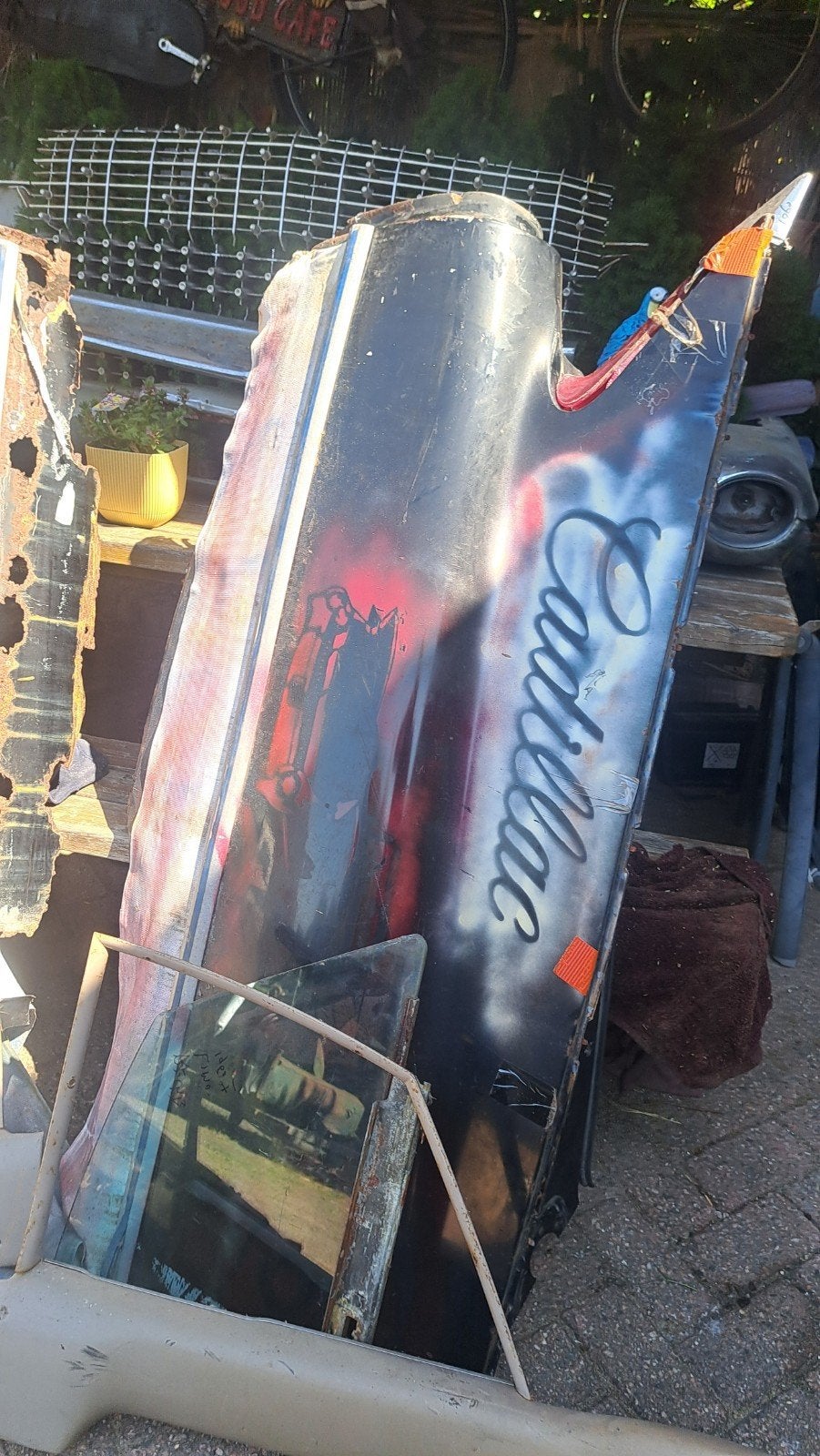 Cadillac 1960 achter klep punt gaaf  met voor bumper 750 usa, Ophalen of Verzenden, Achter, Cadillac, Bumper