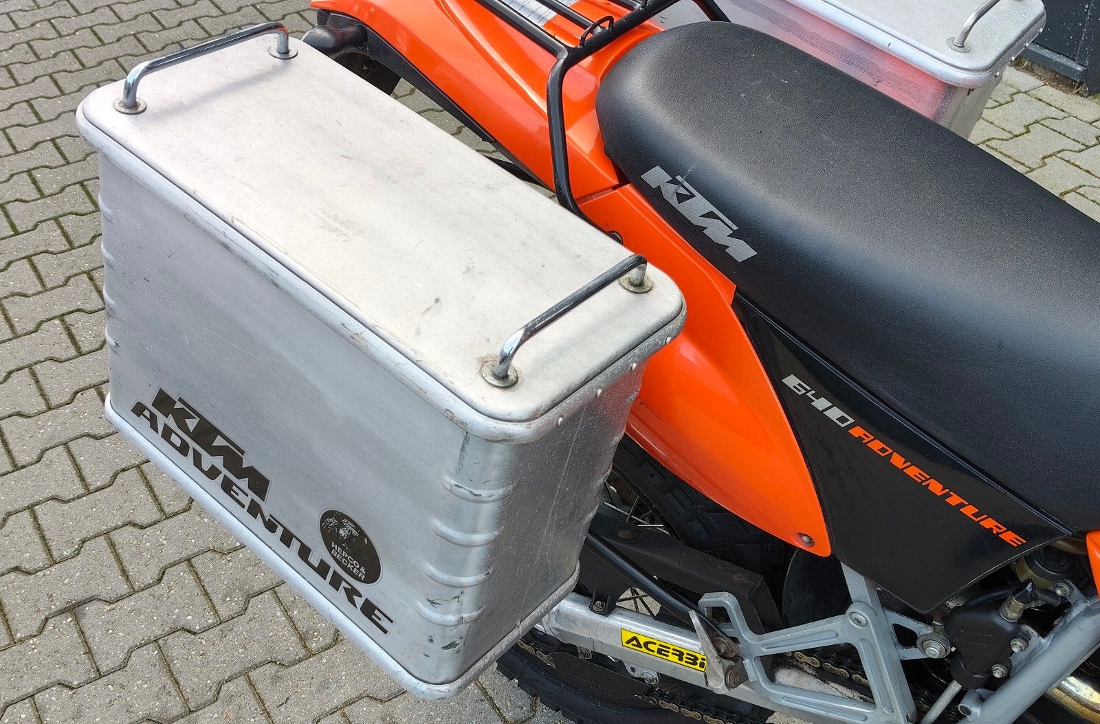 KTM LC4 - Hepco & Becker zijkofferset met dragers, Ophalen, Gebruikt