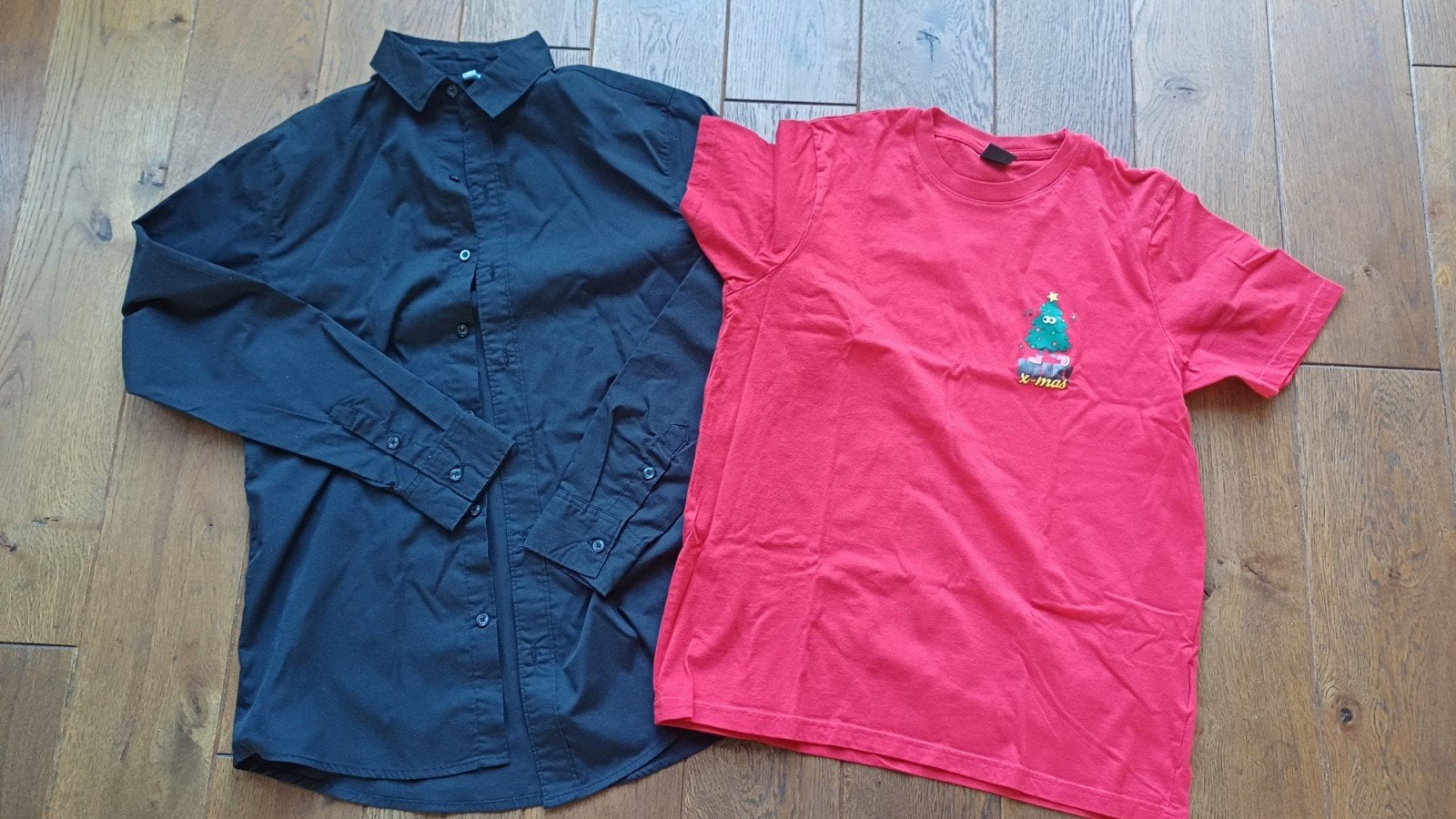 heren kerst shirt met blouse (overhemd) maat s  voor 7.50, Ophalen of Verzenden, Zo goed als nieuw