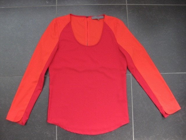 ZOI Women top rood oranje donkerrood lange mouw, XS, Kleding | Dames, Ophalen of Verzenden, Zo goed als nieuw, Zoi, Maat 34 (XS) of kleiner