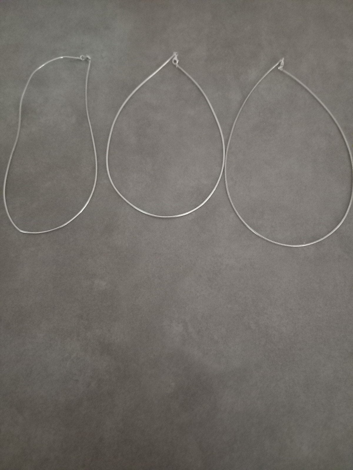 3 zilveren gemerkte spangen( kettingen), Ophalen of Verzenden, Zo goed als nieuw, Zilver, Zilver