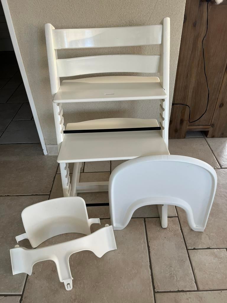Stokke stoel Tripp Trapp trip trap kinderstoel, Ophalen, Zo goed als nieuw, Meegroeistoel