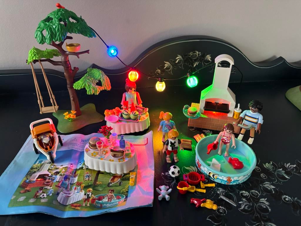Playmobil barbecue set met verlichting, Kinderen en Baby's, Speelgoed | Playmobil, Ophalen of Verzenden, Zo goed als nieuw