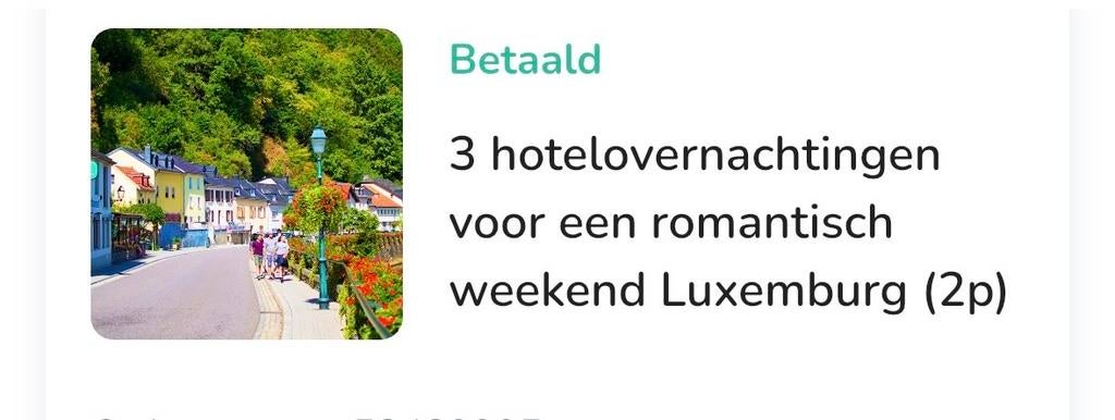 Vakantie luxemburg voucher
