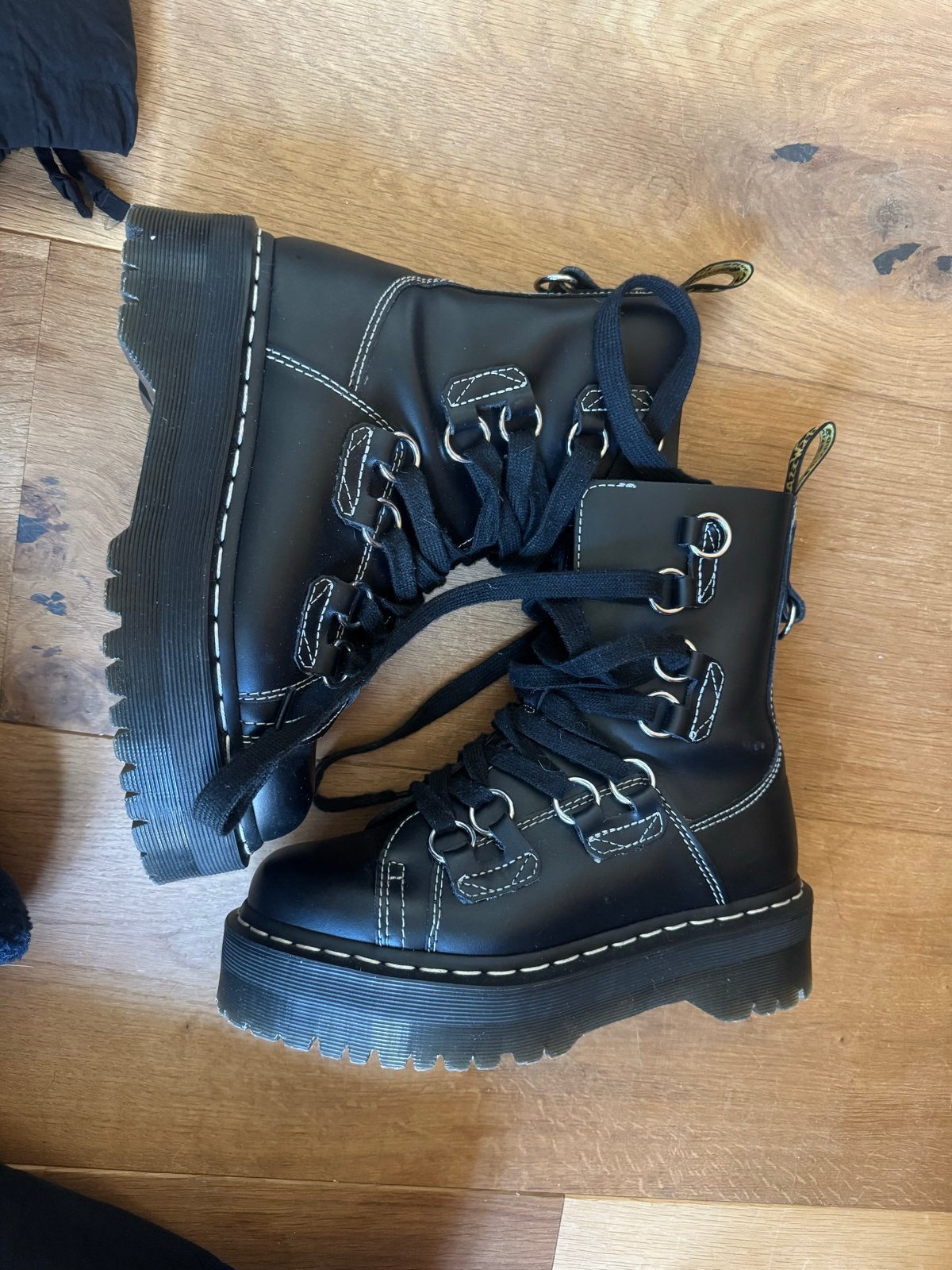 Dr. Martens Jadon XL Laarzen - Maat 38, Kleding | Dames, Ophalen of Verzenden, Gedragen, Zwart, Lage of Enkellaarzen