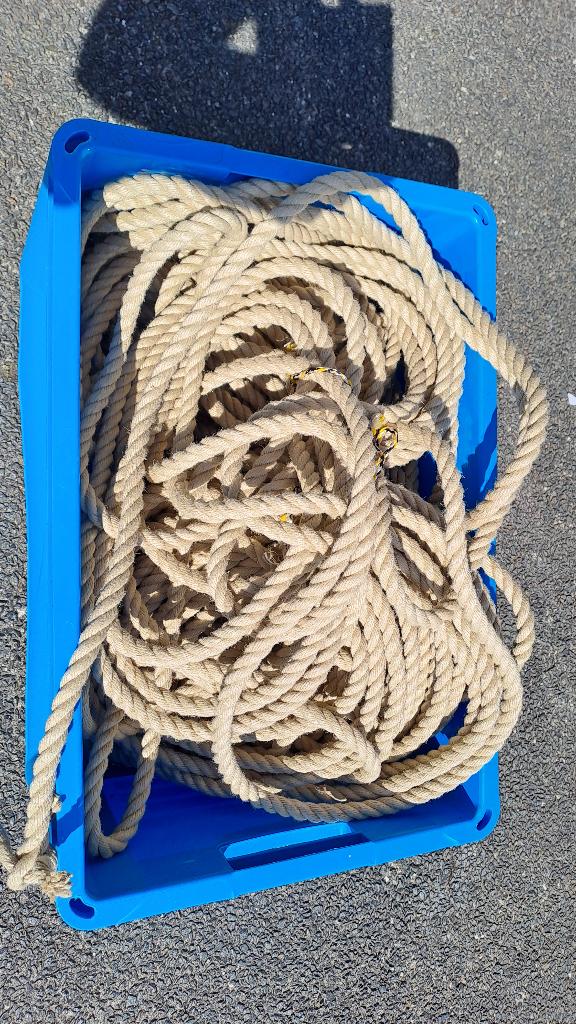 touw 12 mm 3 strengs, Watersport en Boten, Ophalen, Nieuw, Toebehoren, Minder dan 15 m²