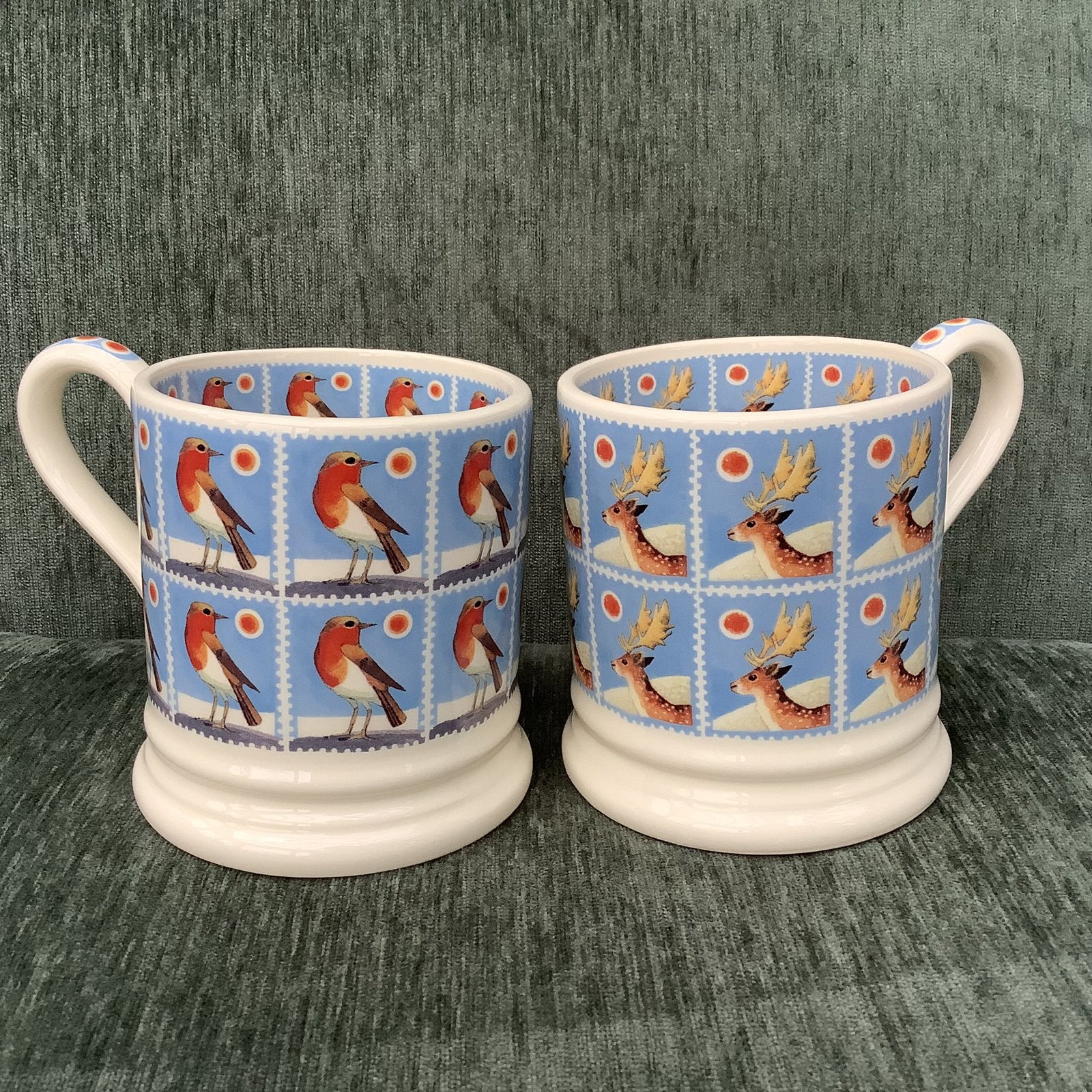 Emma Bridgewater- servies-Christmas ROBIN&DEER🦌Mugs- Nieuw!, Nieuw, Emma Bridgewater, Overige stijlen, Aardewerk