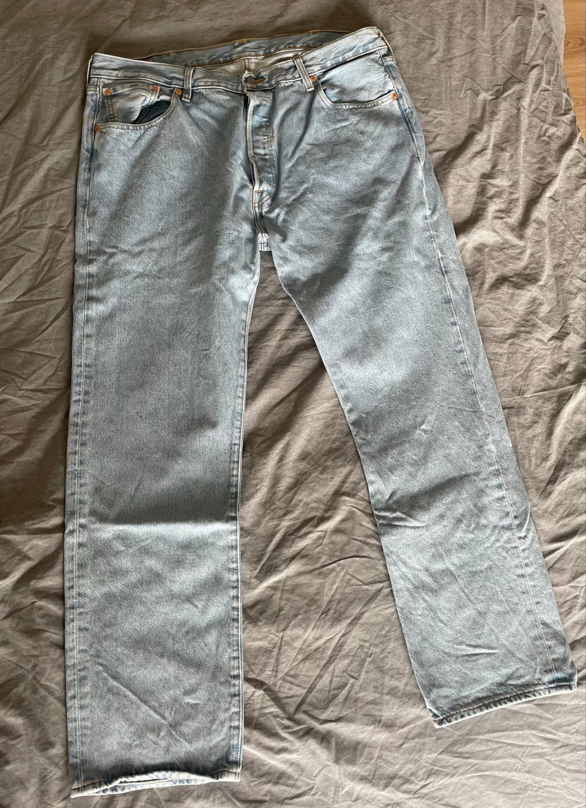 NIEUWE Levi's 501 Straight Jeans Lichtblauw W40 L32, Ophalen of Verzenden, Nieuw, Blauw, W40 - W42 (confectie 56/58)